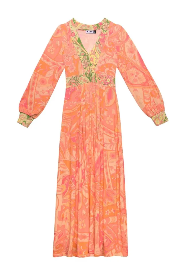 Caro Grace Paisley Peach Mix Women RIXO Dresses Caro Grace Paisley Peach Mix Women RIXO Dresses