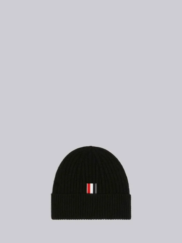 Cashmere 4bar Knit Hat Black Men Thom Browne Novelty And Knits