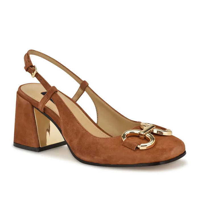 Cast Block Heel Slingback Pumps Cast Block Heel Slingback Pumps