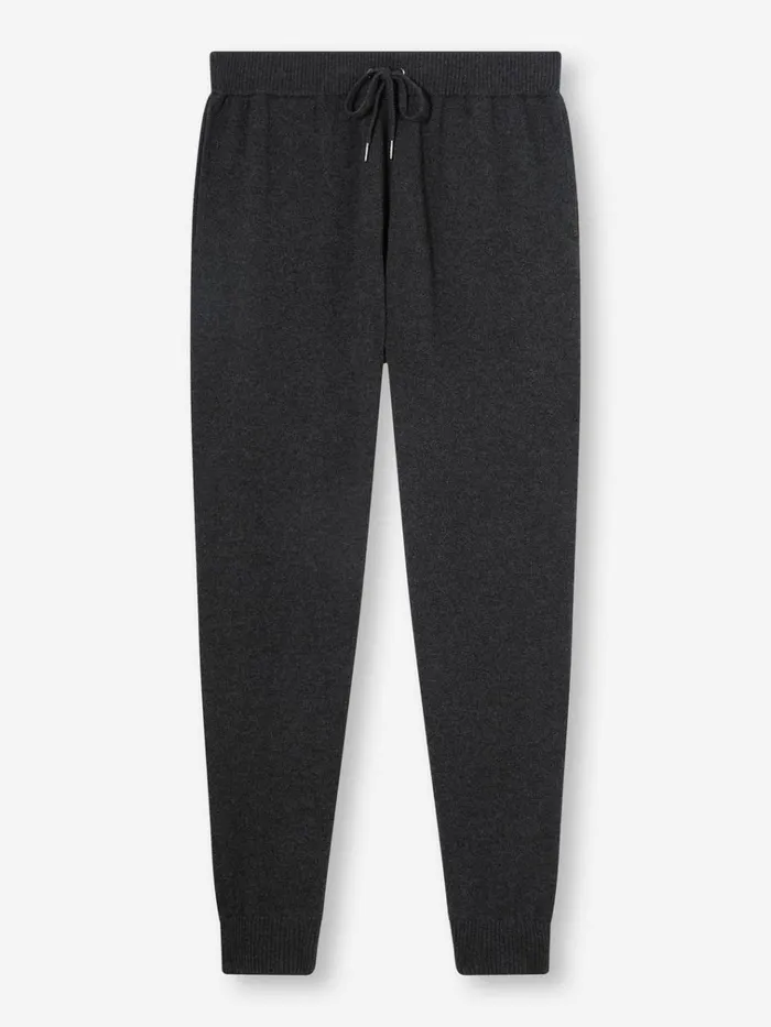 Casual Pants Men Derek Rose Track Pants Finley Cashmere Charcoal