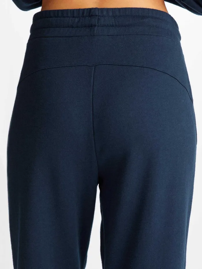 Casual Pants Women Derek Rose Sweatpants Quinn Cotton Modal Stretch Navy