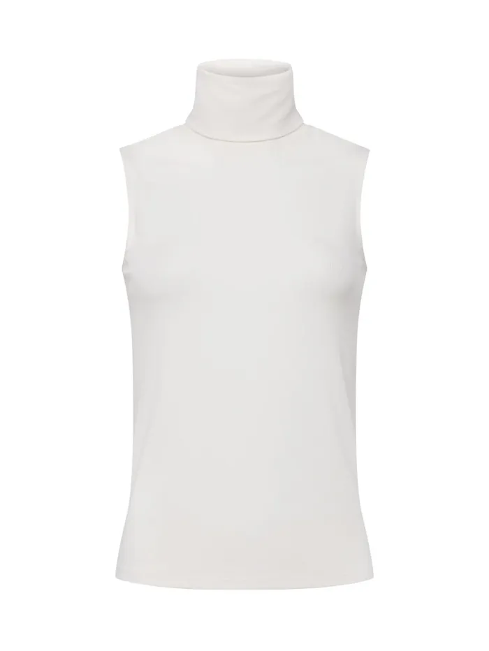 Ceci Sleeveless Turtleneck Off White Women L039Agence Blouses and Tops Ceci Sleeveless Turtleneck Off White Women L039Agence Blouses and Tops