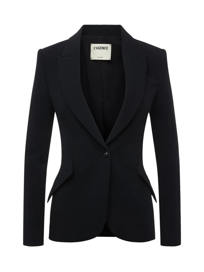 Chamberlain Blazer Blackblack Women L039Agence Blazers and Jackets Chamberlain Blazer Blackblack Women L039Agence Blazers and Jackets