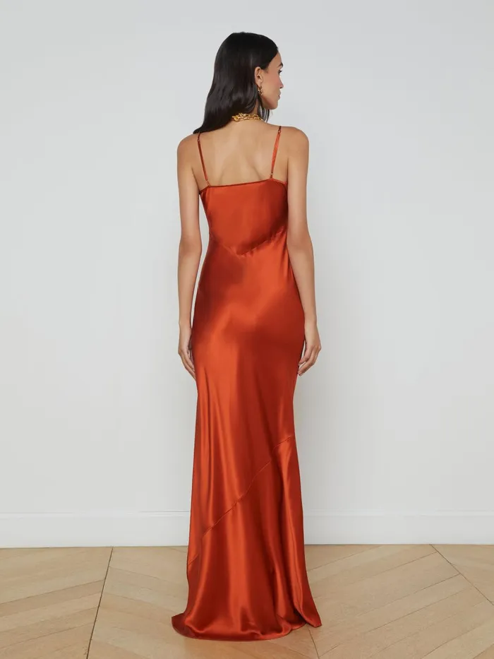 Charmaine Silk Gown Clay Women L039Agence Dresses and Jumpsuits Charmaine Silk Gown Clay Women L039Agence Dresses and Jumpsuits
