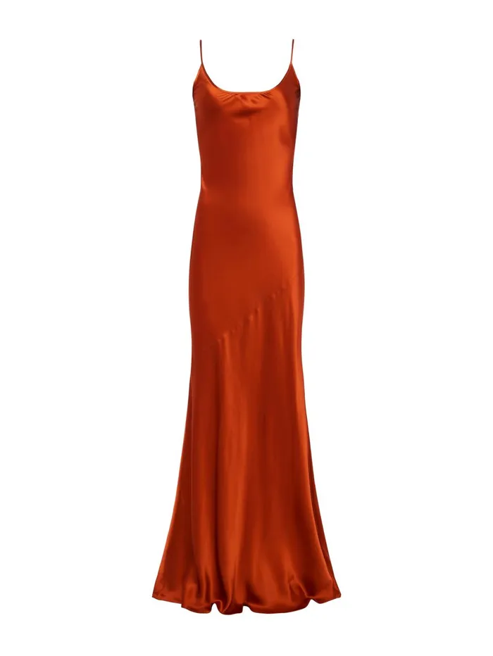 Charmaine Silk Gown Clay Women L039Agence Dresses and Jumpsuits Charmaine Silk Gown Clay Women L039Agence Dresses and Jumpsuits