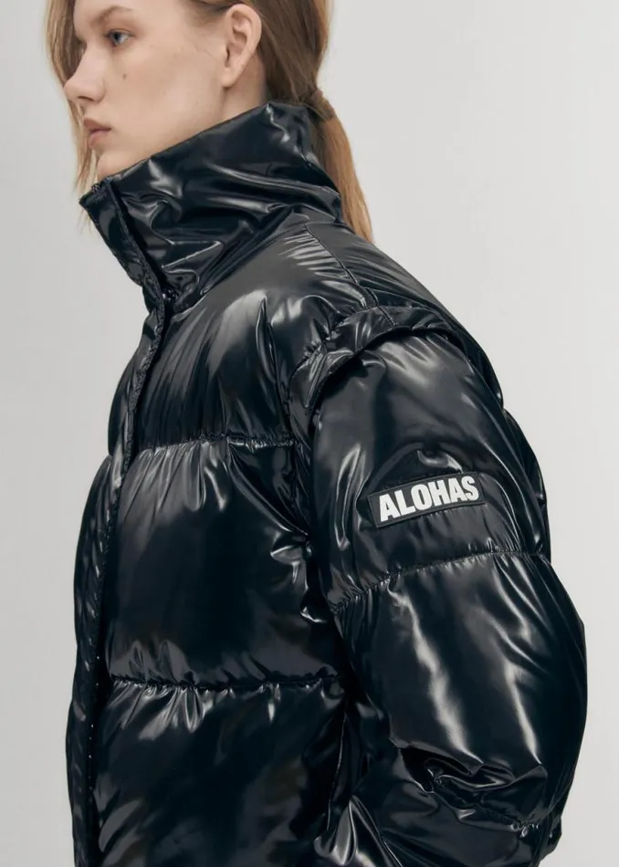 Chicago Black Coat Women ALOHAS Jackets Coats