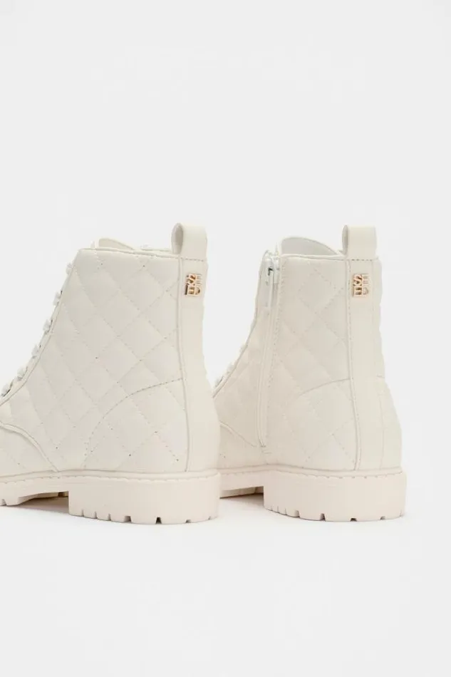 Child Boots Seed Heritage Quilted Hiking Boot Classic Cream