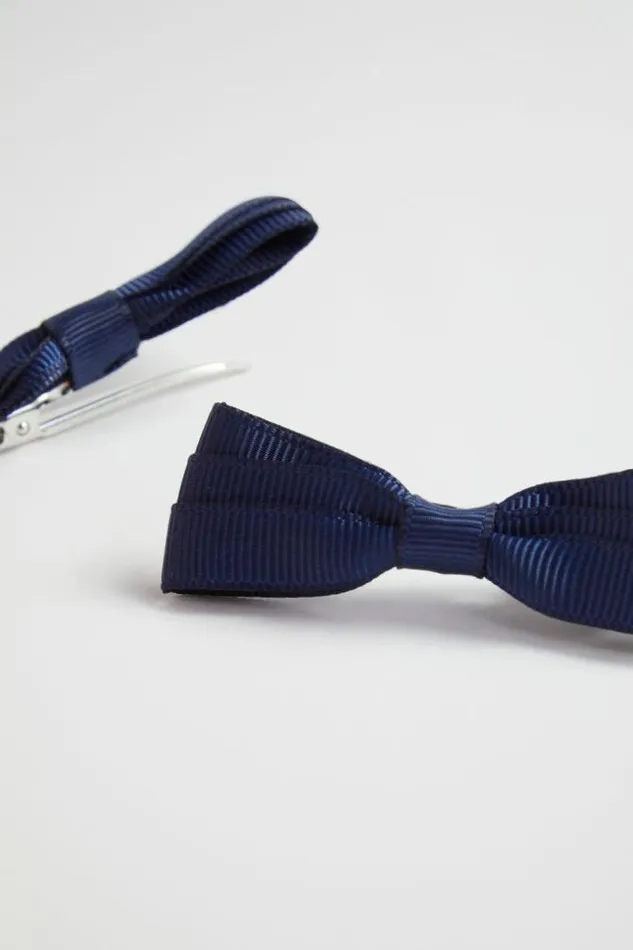 Child Hair Accessories Seed Heritage Grosgrain Bow Duck Clip Navy