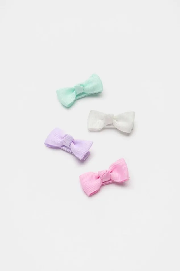 Child Hair Accessories Seed Heritage Grosgrain Bow Duck Clip Pack Multi