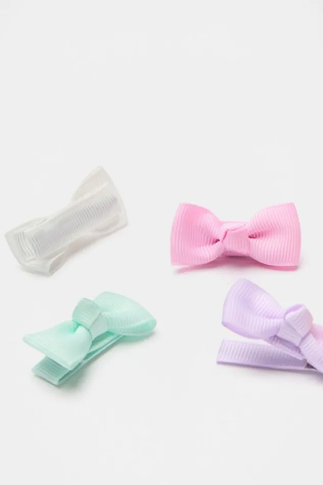 Child Hair Accessories Seed Heritage Grosgrain Bow Duck Clip Pack Multi