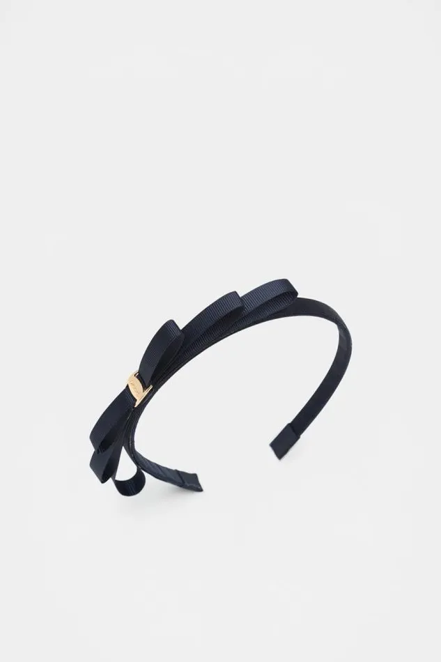 Child Hair Accessories Seed Heritage Heritage Bow Headband Midnight Blue