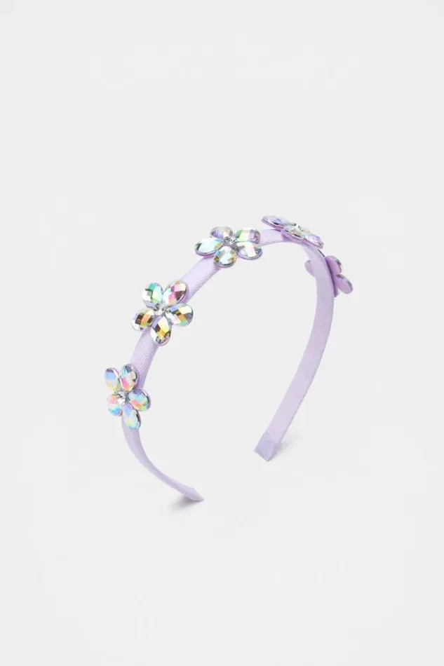 Child Hair Accessories Seed Heritage Jewel Flower Alice Headband Tulip