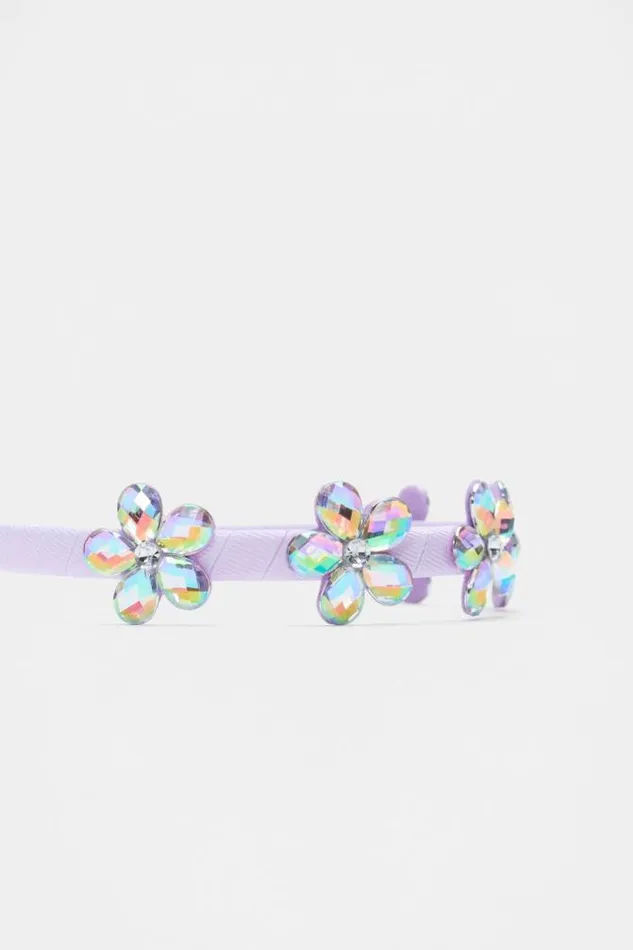 Child Hair Accessories Seed Heritage Jewel Flower Alice Headband Tulip