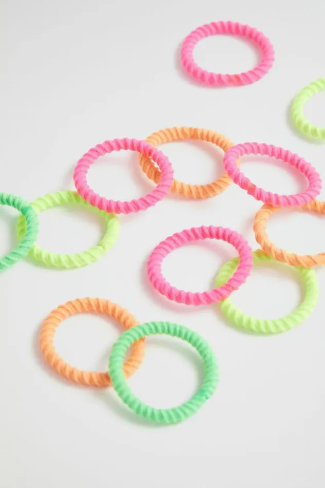 Child Hair Accessories Seed Heritage Mini Hair Elastics Tub Bright Multi