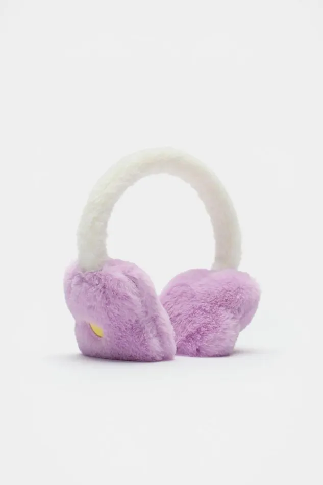 Child Hats Beanies and Caps Seed Heritage Flower Ear Muff Soft Lilac
