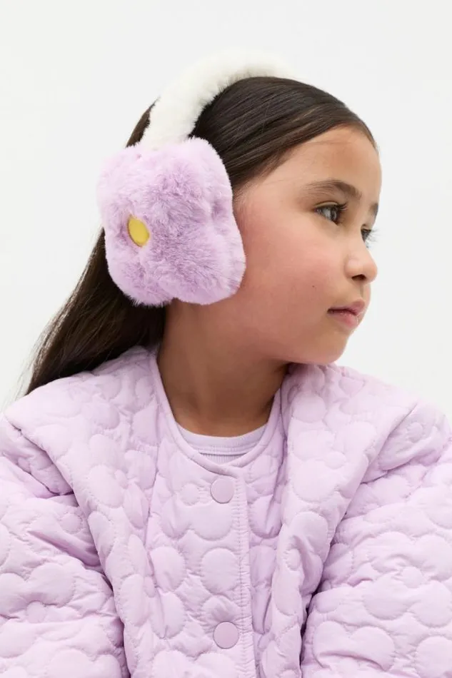 Child Hats Beanies and Caps Seed Heritage Flower Ear Muff Soft Lilac