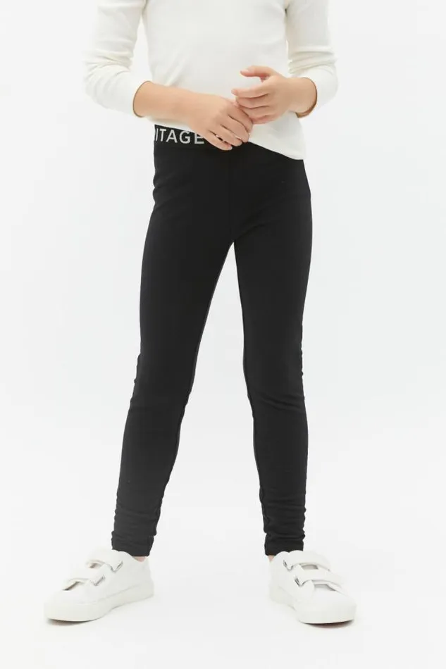 Child Leggings Seed Heritage Core Terry Legging Black