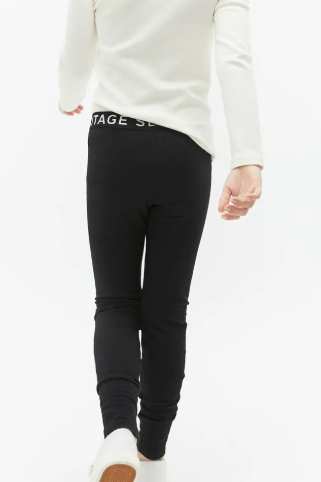 Child Leggings Seed Heritage Core Terry Legging Black