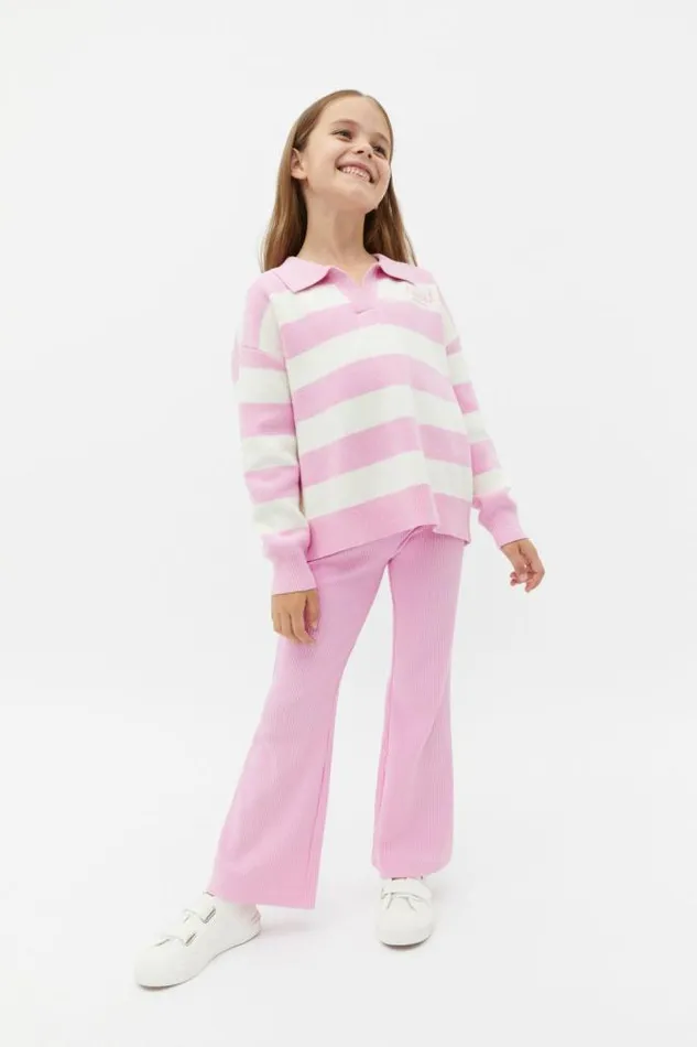Child Leggings Seed Heritage Essential Flare Legging Fairy Floss