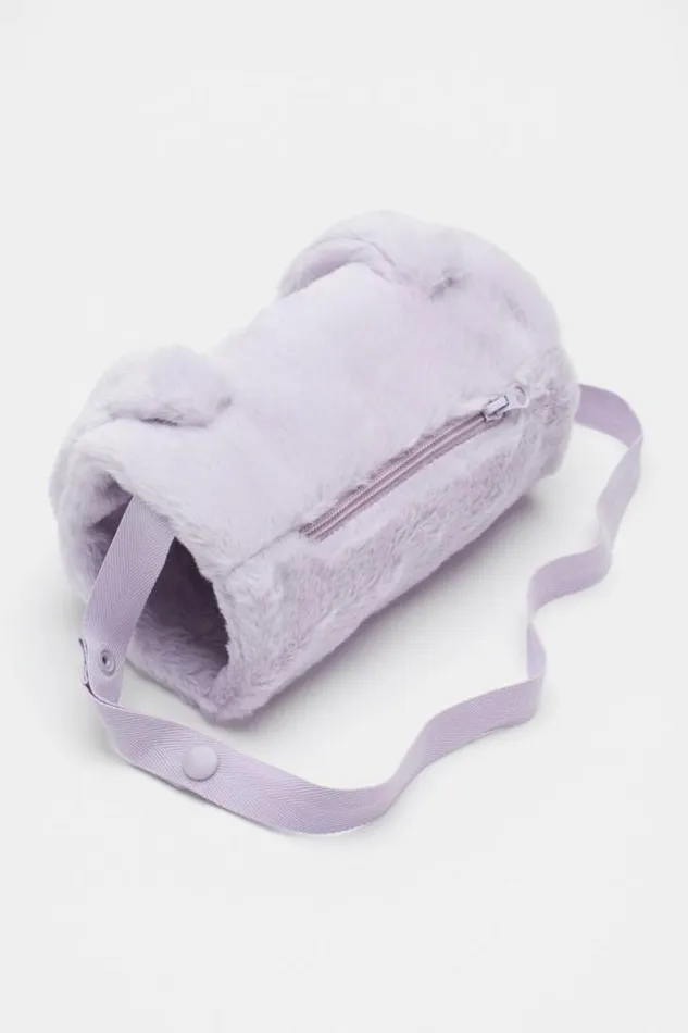 Child Scarves Ponchos and Mittens Seed Heritage Bunny Hand Muff Soft Lilac