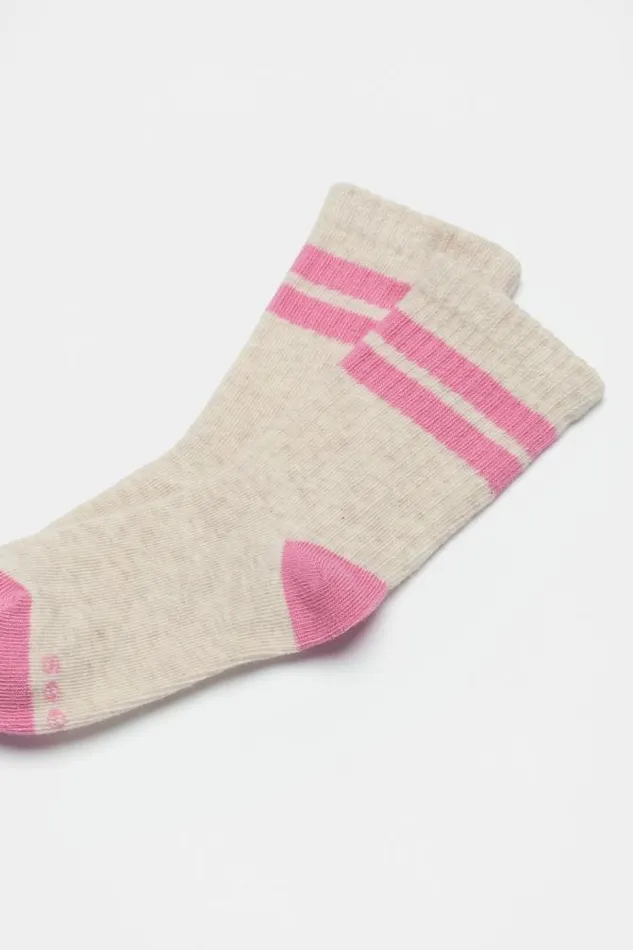 Child Socks and Tights Seed Heritage Stripe Sock Raspberry