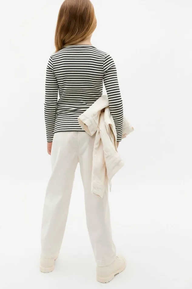 Child TShirts and Tops Seed Heritage Core Rib Tee Black Stripe
