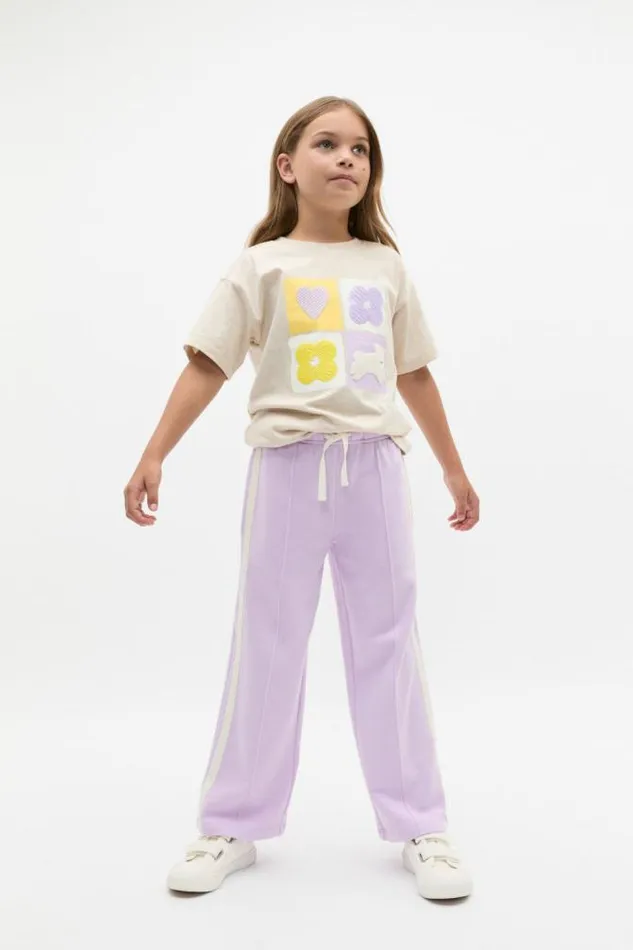 Child TShirts and Tops Seed Heritage Sequin Bunny Tee Oat Marle