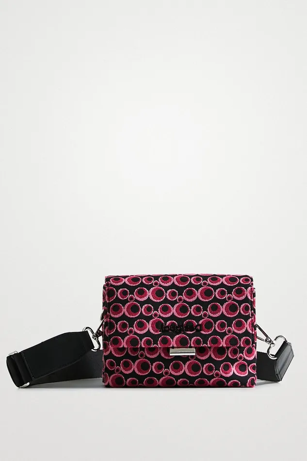 Circle Jacquard Sling Bag Women Desigual Crossbody Bags