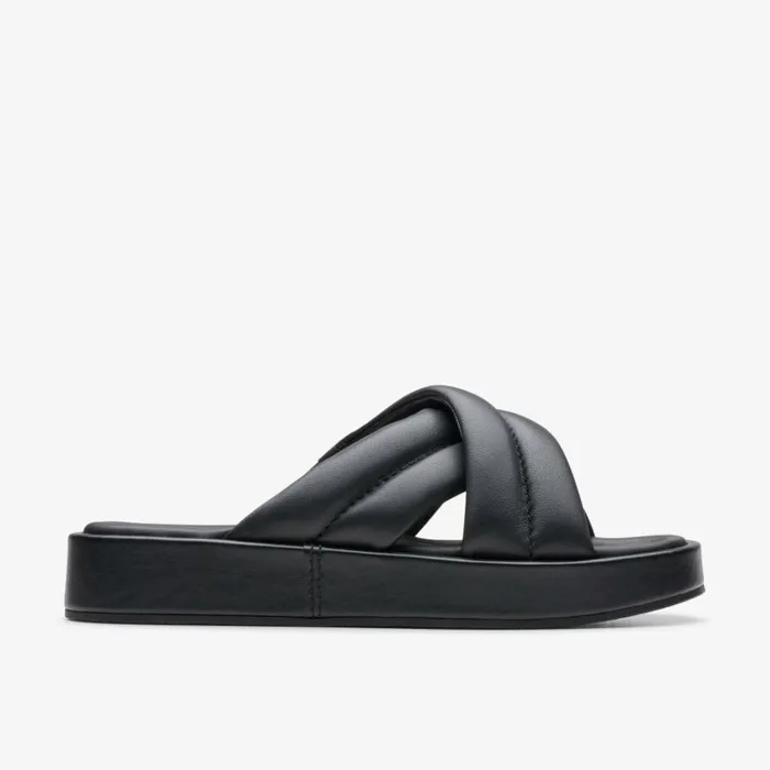 Clarks Alda Glide Black Leather Mules Black Leather Women Sliders And Flip Flops Clarks Alda Glide Black Leather Mules Black Leather Women Sliders And Flip Flops