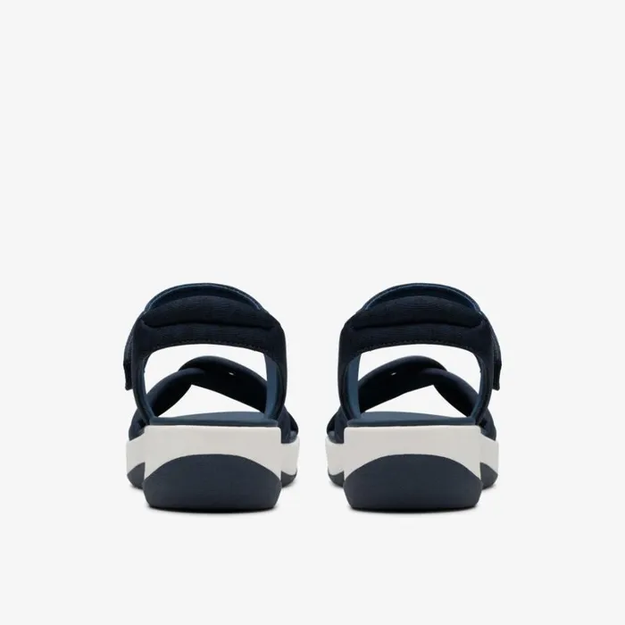 Clarks Arla Daisy Navy Wedges Navy Women Wedge Sandals