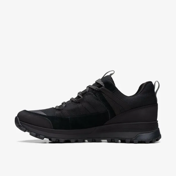Clarks ATL Trek Run GORETEX Black Trainers Black Men High Grip Shoes And Boots