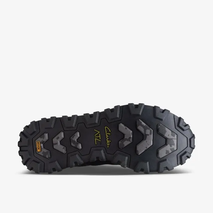 Clarks ATL Trek Run GORETEX Black Trainers Black Men High Grip Shoes And Boots