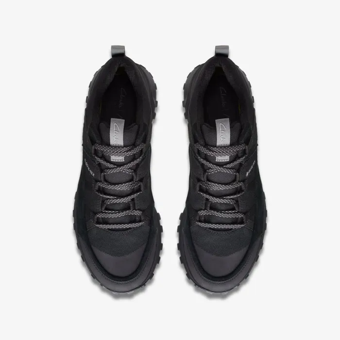 Clarks ATL Trek Run GORETEX Black Trainers Black Men High Grip Shoes And Boots