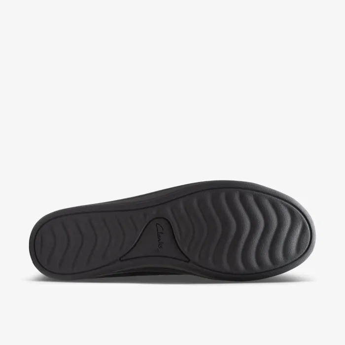 Clarks Brinkley Ayla Black Slip Ons Black Women Cloudsteppers