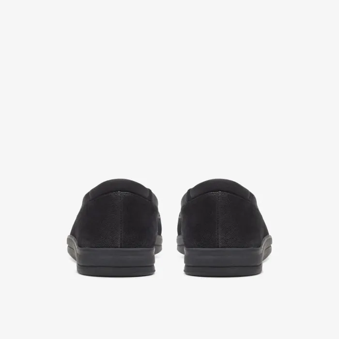 Clarks Brinkley Ayla Black Slip Ons Black Women Cloudsteppers