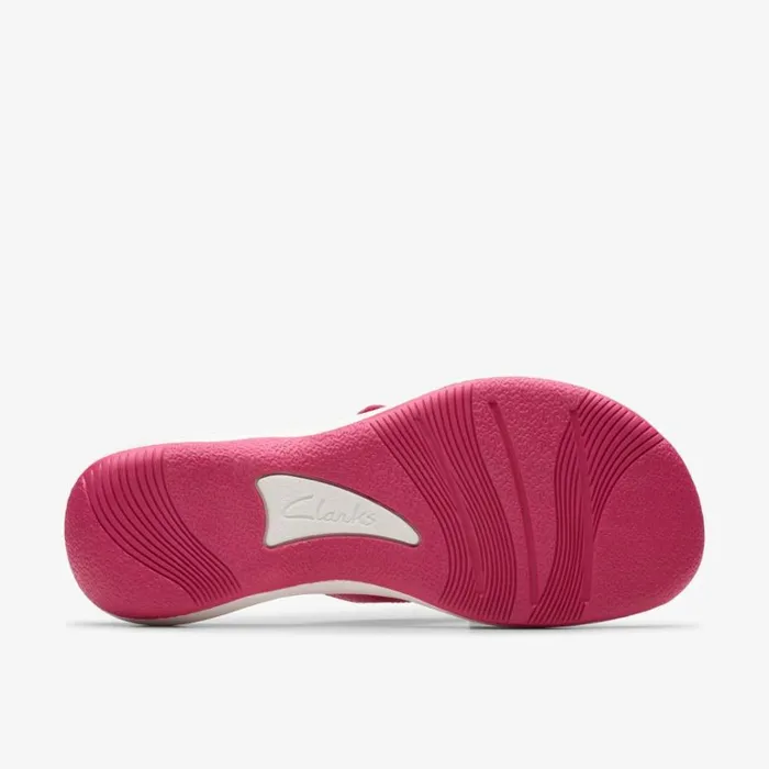 Clarks Brinkley Reyna Bright Pink Ombre Flip Flop Bright Pink Ombre Women Sliders And Flip Flops