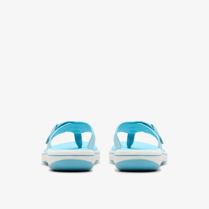 Clarks Brinkley Reyna Sky Blue Flip Flop Sky Blue Women Flat Sandals