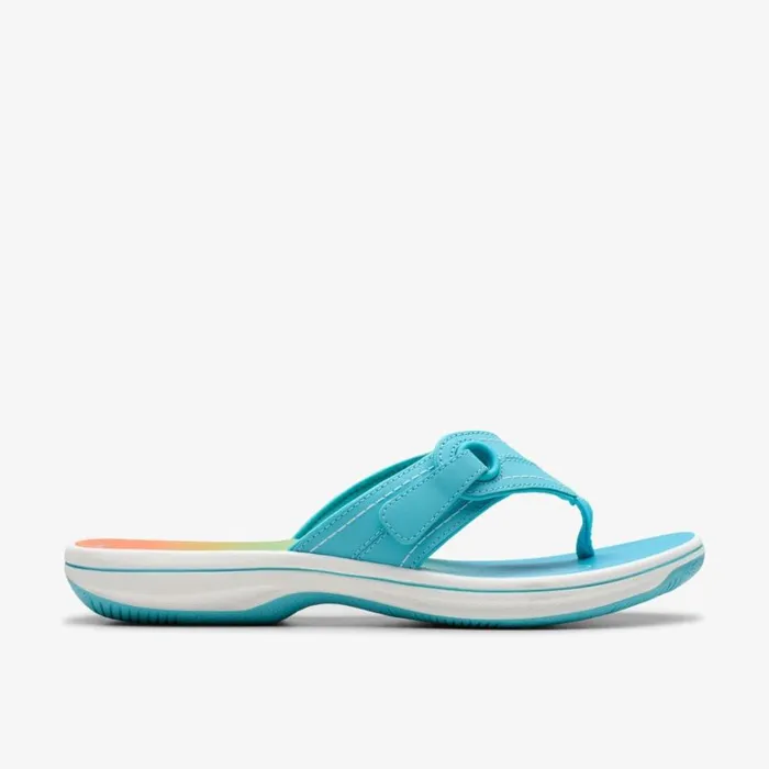 Clarks Brinkley Reyna Turquoise Ombre Flip Flop Turquoise Ombre Women Flat Sandals Clarks Brinkley Reyna Turquoise Ombre Flip Flop Turquoise Ombre Women Flat Sandals