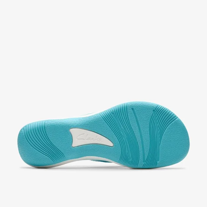 Clarks Brinkley Reyna Turquoise Ombre Flip Flop Turquoise Ombre Women Flat Sandals