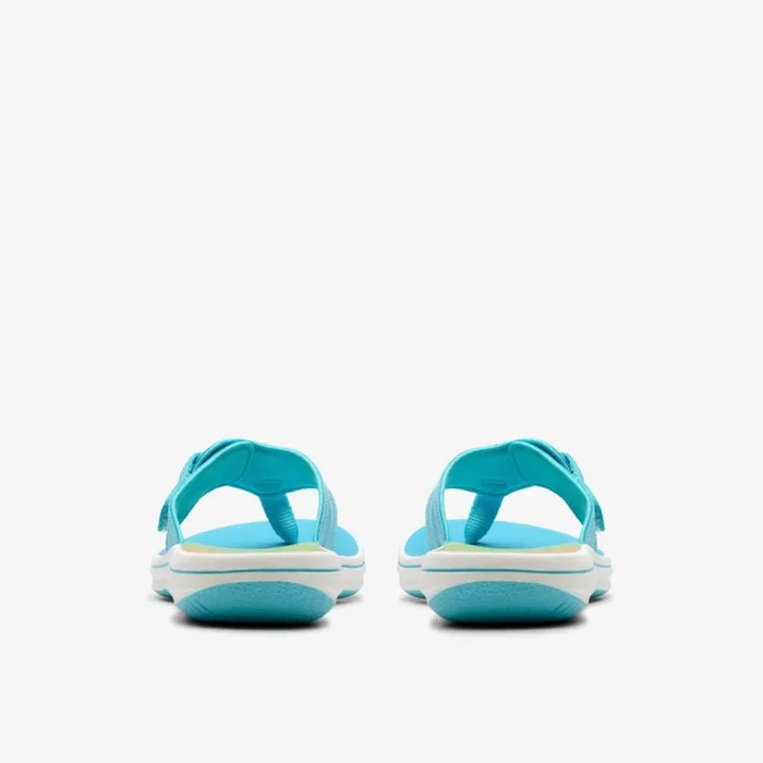 Clarks Brinkley Reyna Turquoise Ombre Flip Flop Turquoise Ombre Women Flat Sandals