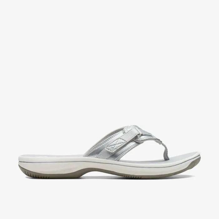Clarks Brinkley Sea Silver Synthetic Flip Flops Silver Synthetic Women Sliders And Flip Flops Clarks Brinkley Sea Silver Synthetic Flip Flops Silver Synthetic Women Sliders And Flip Flops