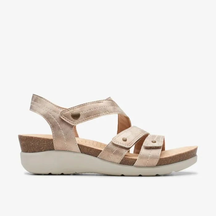 Clarks Calenne Clara Bronze Metallic Wedges Bronze Metallic Women Wedge Sandals Clarks Calenne Clara Bronze Metallic Wedges Bronze Metallic Women Wedge Sandals