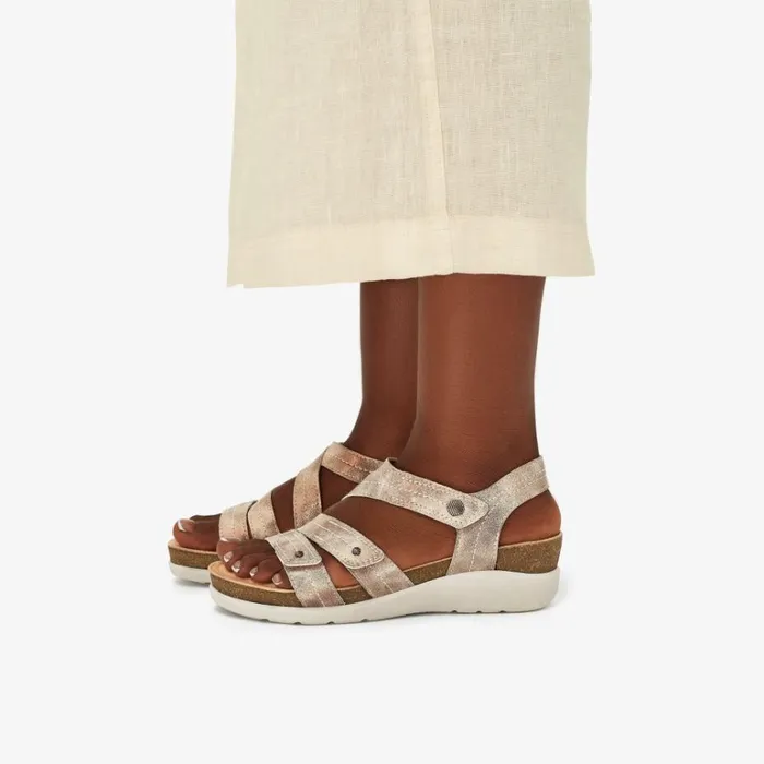 Clarks Calenne Clara Bronze Metallic Wedges Bronze Metallic Women Wedge Sandals