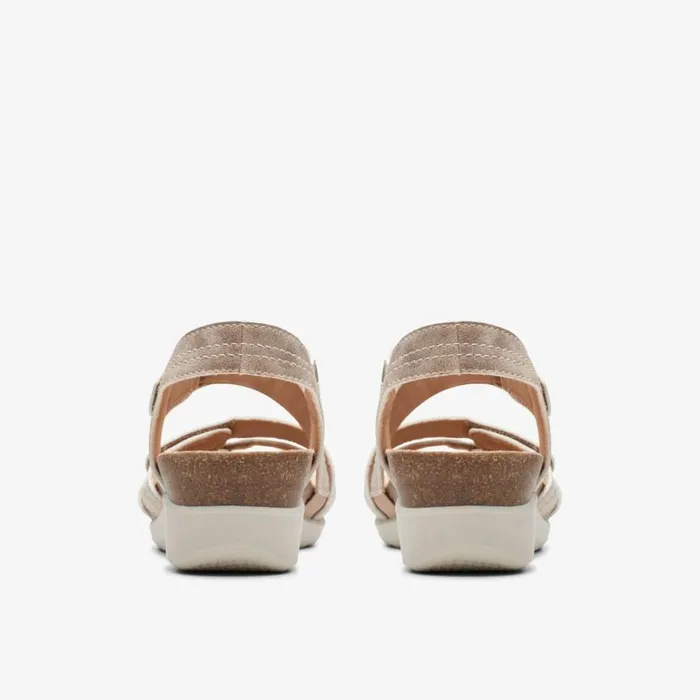 Clarks Calenne Clara Bronze Metallic Wedges Bronze Metallic Women Wedge Sandals