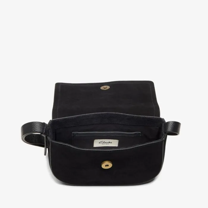 Clarks Casual Cross 2 Black Suede Across Body Bag Black Suede Women Women039s Bags