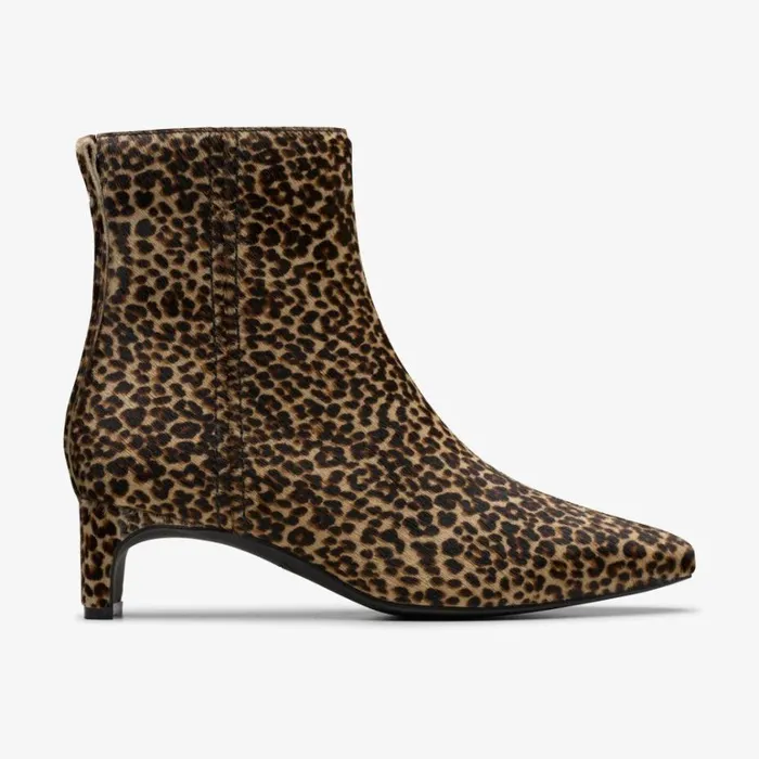 Clarks Edina Up Leopard Print Ankle Boots Leopard Print Women Ankle Boots