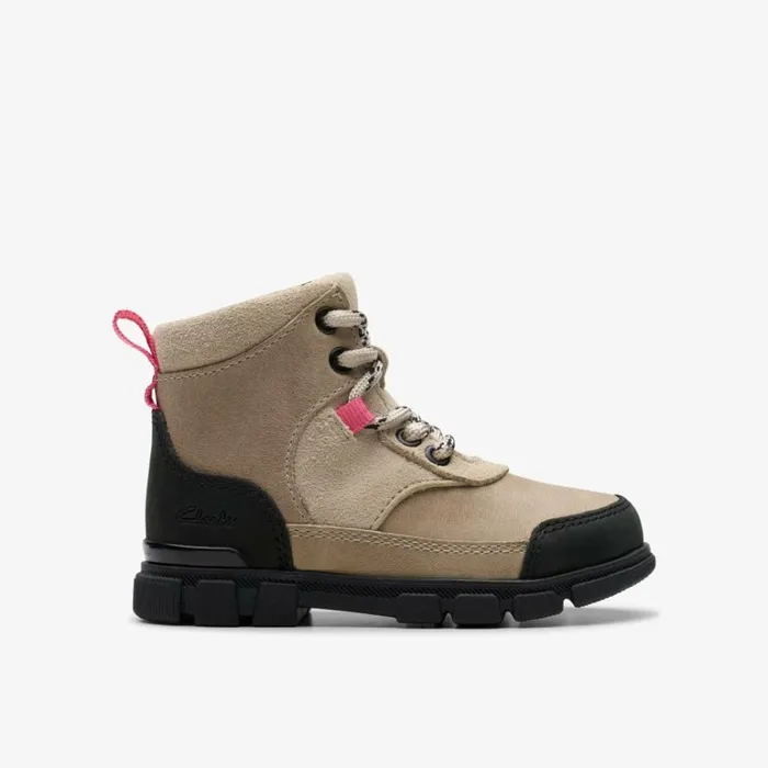 Clarks Evyn Hike Toddler Off White Ankle Boots Off White Kids Toddler Shoes