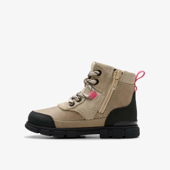 Clarks Evyn Hike Toddler Off White Ankle Boots Off White Kids Toddler Shoes