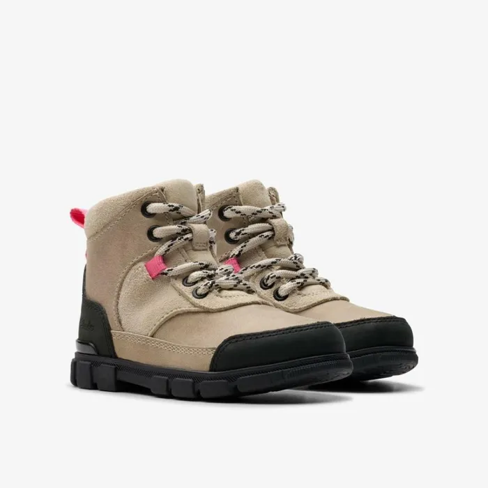 Clarks Evyn Hike Toddler Off White Ankle Boots Off White Kids Toddler Shoes