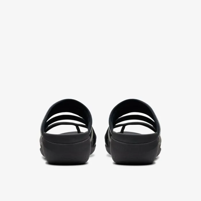 Clarks Glide Hi Iris Pewter Metallic Sandals Pewter Metallic Women Wedge Sandals